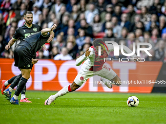 FC Groningen defender Thijmen Blokzijl and AFC Ajax Amsterdam forward Chuba Akpom play during the match between Ajax and Groningen at the Jo...