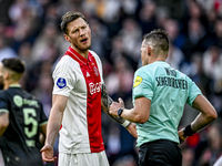 AFC Ajax Amsterdam forward Wout Weghorst plays during the match between Ajax and Groningen at the Johan Cruijff ArenA for the Dutch Eredivis...