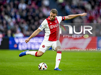 AFC Ajax Amsterdam midfielder Jordan Henderson plays during the match between Ajax and Groningen at the Johan Cruijff ArenA for the Dutch Er...