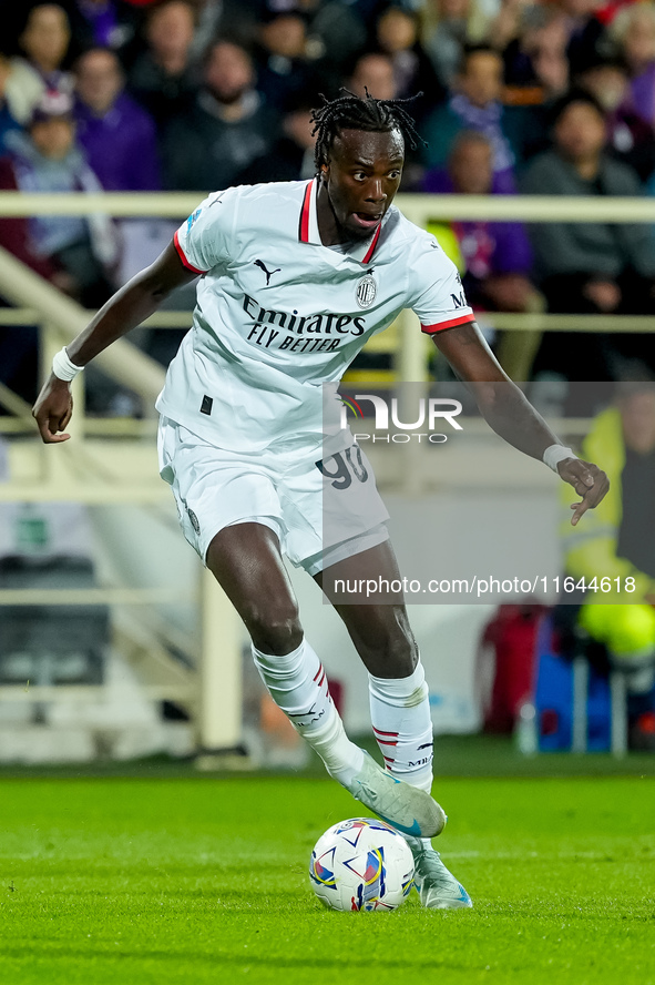 Tammy Abraham of AC Milan during the Serie A Enilive match between ACF Fiorentina and AC Milan at Stadio Artemio Franchi on October 06, 2024...