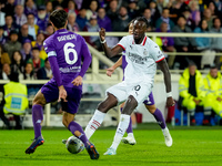 Tammy Abraham of AC Milan during the Serie A Enilive match between ACF Fiorentina and AC Milan at Stadio Artemio Franchi on October 06, 2024...