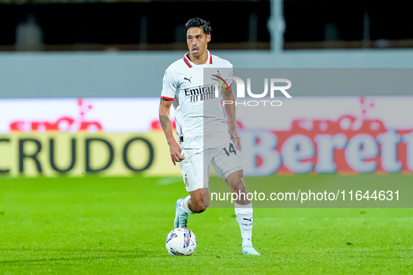 Tijjani Reijnders of AC Milan during the Serie A Enilive match between ACF Fiorentina and AC Milan at Stadio Artemio Franchi on October 06,...