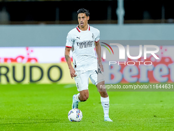 Tijjani Reijnders of AC Milan during the Serie A Enilive match between ACF Fiorentina and AC Milan at Stadio Artemio Franchi on October 06,...