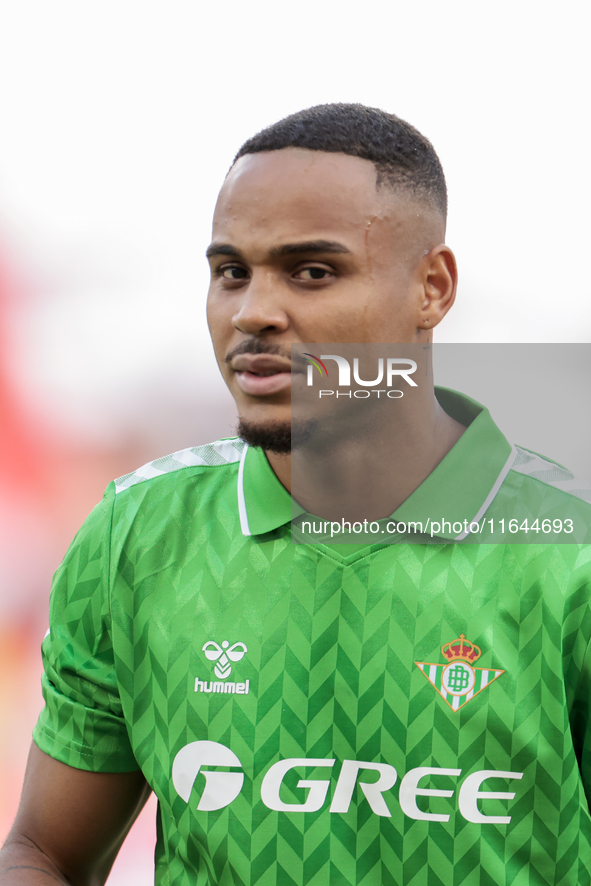 Natan Bernardo de Souza of Real Betis participates in the La Liga EA Sports match between Sevilla FC and Real Betis at Sanchez Pizjuan in Se...