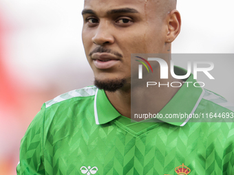 Natan Bernardo de Souza of Real Betis participates in the La Liga EA Sports match between Sevilla FC and Real Betis at Sanchez Pizjuan in Se...