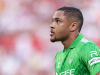 Vitor Roque of Real Betis participates in the La Liga EA Sports match between Sevilla FC and Real Betis at Sanchez Pizjuan in Seville, Spain...