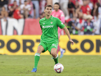 Diego Llorente of Real Betis passes the ball during the La Liga EA Sports match between Sevilla FC and Real Betis at Sanchez Pizjuan in Sevi...