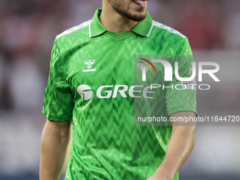 Ez Abde of Real Betis participates in the La Liga EA Sports match between Sevilla FC and Real Betis at Sanchez Pizjuan in Seville, Spain, on...