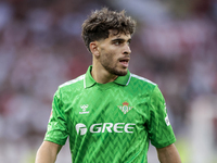 Ez Abde of Real Betis participates in the La Liga EA Sports match between Sevilla FC and Real Betis at Sanchez Pizjuan in Seville, Spain, on...