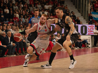 Niccolò Mannion plays for Openjobmetis Varese during the LBA Italy Championship match between Openjobmetis Varese and Bertram Derthona Torto...