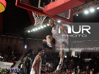 Niccolò Mannion plays for Openjobmetis Varese during the LBA Italy Championship match between Openjobmetis Varese and Bertram Derthona Torto...