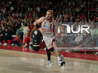 Niccolò Mannion plays for Openjobmetis Varese during the LBA Italy Championship match between Openjobmetis Varese and Bertram Derthona Torto...