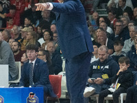 Head Coach Walter De Raffaele of Bertram Derthona Tortona is present during the LBA Italy Championship match between Openjobmetis Varese and...