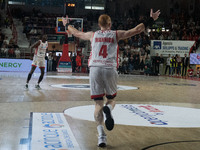 Niccolò Mannion plays for Openjobmetis Varese during the LBA Italy Championship match between Openjobmetis Varese and Bertram Derthona Torto...