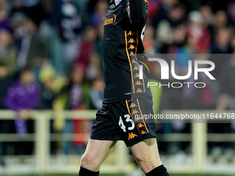 David De Gea of ACF Fiorentina celebrates after Albert Gudmundsson scored second goal during the Serie A Enilive match between ACF Fiorentin...