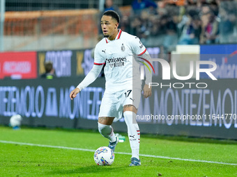 Noah Okafor of AC Milan during the Serie A Enilive match between ACF Fiorentina and AC Milan at Stadio Artemio Franchi on October 06, 2024 i...