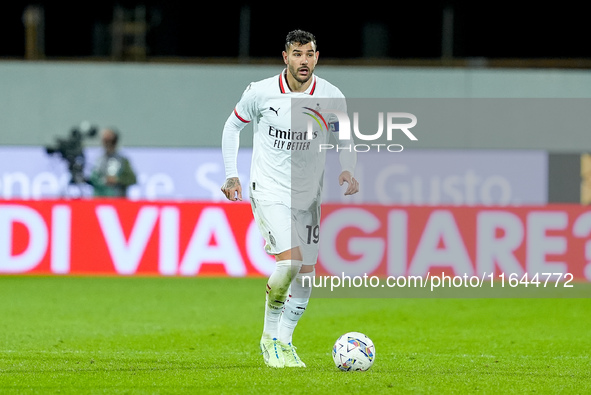 Theo Hernandez of AC Milan during the Serie A Enilive match between ACF Fiorentina and AC Milan at Stadio Artemio Franchi on October 06, 202...