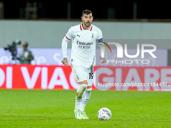 Theo Hernandez of AC Milan during the Serie A Enilive match between ACF Fiorentina and AC Milan at Stadio Artemio Franchi on October 06, 202...