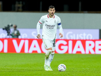 Theo Hernandez of AC Milan during the Serie A Enilive match between ACF Fiorentina and AC Milan at Stadio Artemio Franchi on October 06, 202...