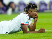 Samuel Chukwueze of AC Milan looks dejected during the Serie A Enilive match between ACF Fiorentina and AC Milan at Stadio Artemio Franchi o...