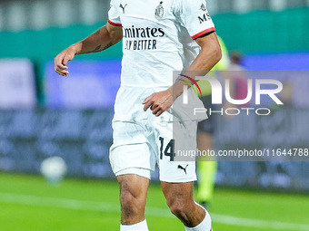 Tijjani Reijnders of AC Milan during the Serie A Enilive match between ACF Fiorentina and AC Milan at Stadio Artemio Franchi on October 06,...