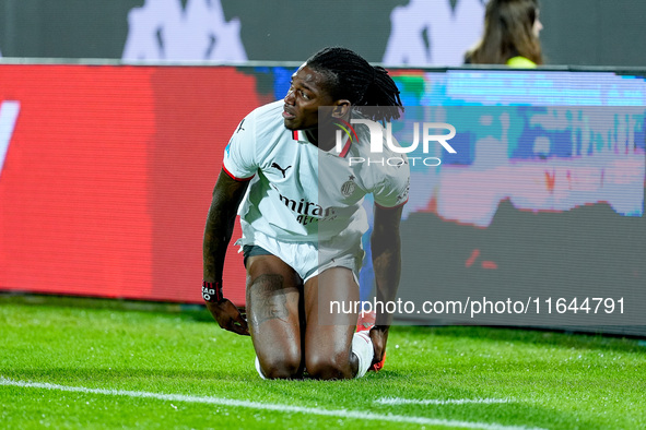 Rafael Leao of AC Milan looks dejected  during the Serie A Enilive match between ACF Fiorentina and AC Milan at Stadio Artemio Franchi on Oc...