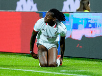 Rafael Leao of AC Milan looks dejected  during the Serie A Enilive match between ACF Fiorentina and AC Milan at Stadio Artemio Franchi on Oc...