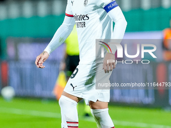 Theo Hernandez of AC Milan during the Serie A Enilive match between ACF Fiorentina and AC Milan at Stadio Artemio Franchi on October 06, 202...