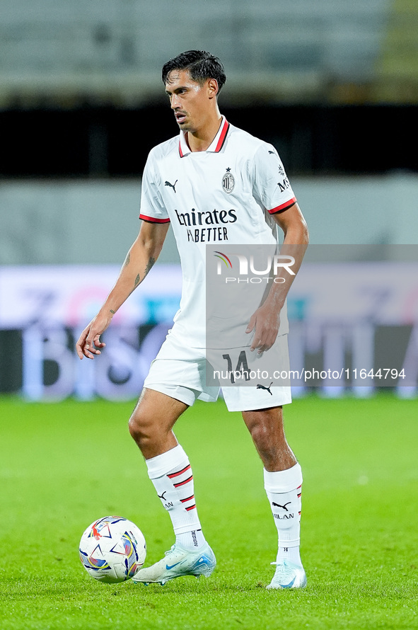 Tijjani Reijnders of AC Milan during the Serie A Enilive match between ACF Fiorentina and AC Milan at Stadio Artemio Franchi on October 06,...