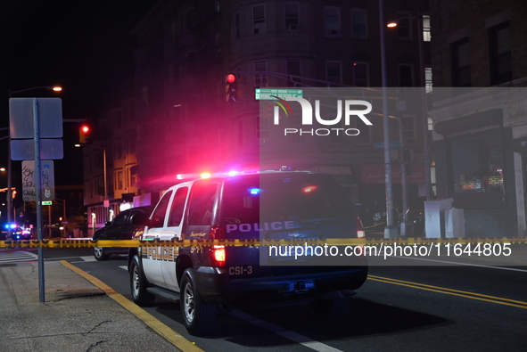 Two men sustain gunshot wounds in a shootout in Paterson, New Jersey, United States, on October 5, 2024. On Saturday evening, at approximate...