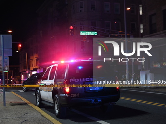 Two men sustain gunshot wounds in a shootout in Paterson, New Jersey, United States, on October 5, 2024. On Saturday evening, at approximate...