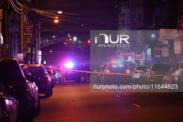 Two men sustain gunshot wounds in a shootout in Paterson, New Jersey, United States, on October 5, 2024. On Saturday evening, at approximate...