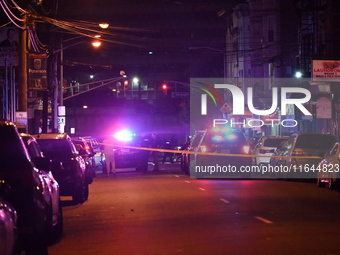 Two men sustain gunshot wounds in a shootout in Paterson, New Jersey, United States, on October 5, 2024. On Saturday evening, at approximate...