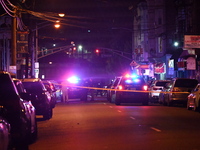 Two men sustain gunshot wounds in a shootout in Paterson, New Jersey, United States, on October 5, 2024. On Saturday evening, at approximate...