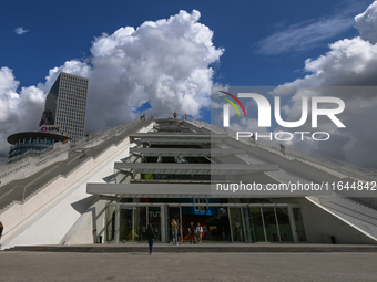 TIRANA, ALBANIA - SEPTEMBER 16:   
View of the Pyramid of Tirana, originally built as a museum dedicated to the communist dictator Enver Hox...