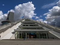 TIRANA, ALBANIA - SEPTEMBER 16:   
View of the Pyramid of Tirana, originally built as a museum dedicated to the communist dictator Enver Hox...