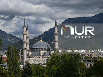 TIRANA, ALBANIA - SEPTEMBER 16:   
View of the Great Mosque of Tirana, also known as Namazgah Mosque, which is currently under construction...