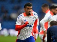 Morgan Gibbs-White of Nottingham Forest participates in the Premier League match between Chelsea and Nottingham Forest at Stamford Bridge in...