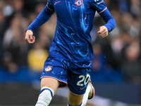 Cole Palmer of Chelsea during the Premier League match between Chelsea and Nottingham Forest at Stamford Bridge in London, England, on Octob...