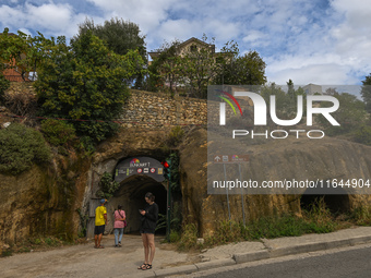 TIRANA, ALBANIA - SEPTEMBER 16:   
The entrance to the Bunk'Art Museum, a vast underground bunker built for Enver Hoxha and high-ranking dig...