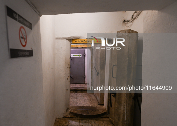 TIRANA, ALBANIA - SEPTEMBER 16:   
Inside view of the Bunk'Art Museum, a vast underground bunker built for Enver Hoxha and high-ranking dign...