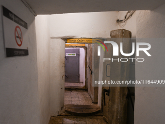 TIRANA, ALBANIA - SEPTEMBER 16:   
Inside view of the Bunk'Art Museum, a vast underground bunker built for Enver Hoxha and high-ranking dign...