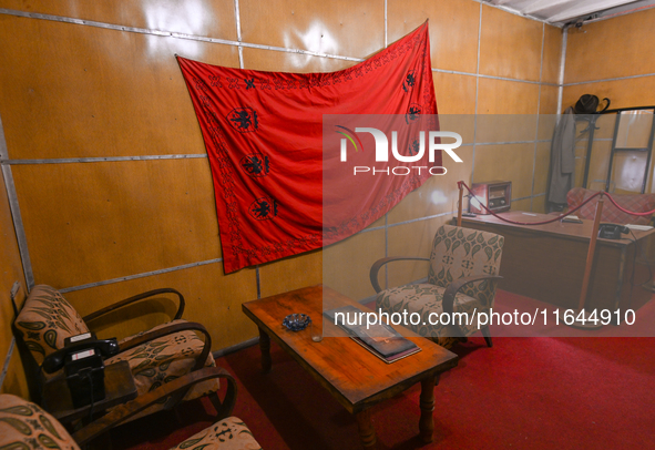 TIRANA, ALBANIA - SEPTEMBER 16:   
View of Enver Hoxha's room inside the Bunk'Art Museum, a vast underground bunker built for the former Alb...