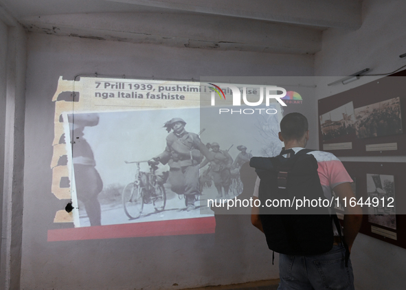 TIRANA, ALBANIA - SEPTEMBER 16:   
View inside the Bunk'Art Museum, a vast underground bunker built for the former Albanian dictator and hig...