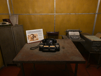 TIRANA, ALBANIA - SEPTEMBER 16:   
View of Enver Hoxha's room inside the Bunk'Art Museum, a vast underground bunker built for the former Alb...