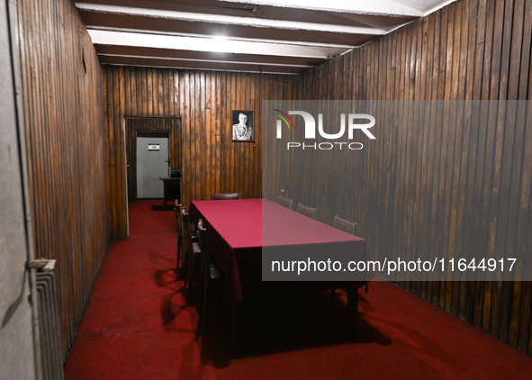 TIRANA, ALBANIA - SEPTEMBER 16:   
View inside the Bunk'Art Museum, a vast underground bunker built for the former Albanian dictator and hig...