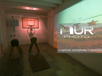 TIRANA, ALBANIA - SEPTEMBER 16:   
View of the sport hall inside the Bunk'Art Museum, a vast underground bunker built for the former Albania...