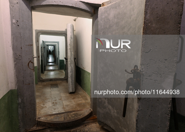 TIRANA, ALBANIA - SEPTEMBER 16:   
View inside the Bunk'Art Museum, a vast underground bunker built for the former Albanian dictator and hig...