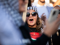 People demand ceasefires in Palestine and Lebanon at the White House in Washington, DC, on October 5, 2024. The protest is one of many world...