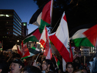 People demand ceasefires in Palestine and Lebanon in Washington, DC, on October 5, 2024. The protest is one of many worldwide marking one ye...